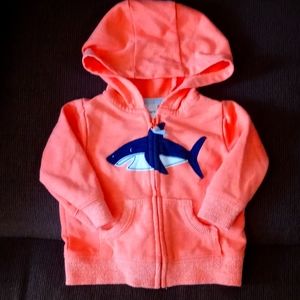 Carter's shark hoodie jacket